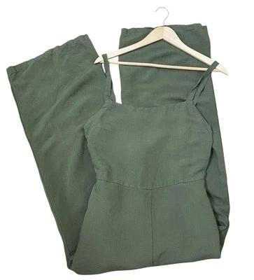 Mono Anthropologie Mujer Lino Pierna Ancha Mono Boho Retro Mediano Foto 1 de 4