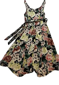 CAbi Damen XS Malibu Wendekleid Blumen ärmellos schwarz rosa rose Sommer - Bild 1 von 12