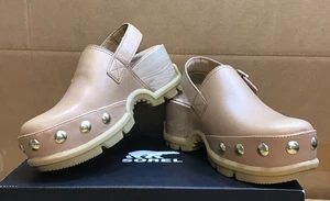 Sorel Roamn Clogs Rvt Beige Brown Womens - Picture 1 of 8