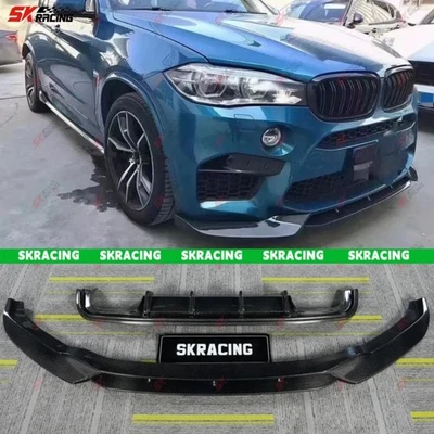 Carbon Fiber Front Rear Lip Bumper Diffuser Fits 2015-2019 BMW X5M F85 X6M F86 - Image 1 of 4