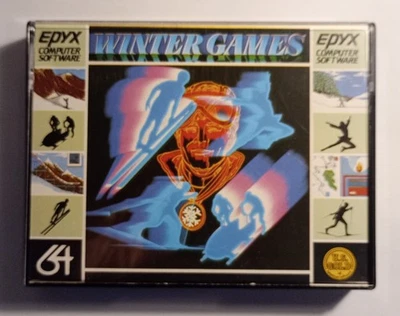 WINTER GAMES - US Gold complete - Commodore 64 C64 C128 - TESTED See photos - Image 1 of 4