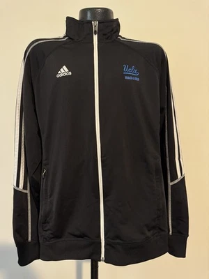 Men’s Adidas Climalite UCLA Bruins Track & Field Black Full Zip Jacket Large - Image 1 of 4
