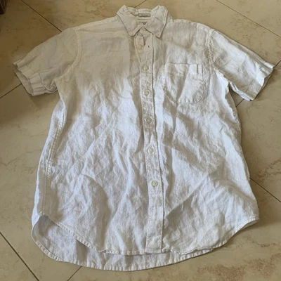 J.Crew Irish Linen Shirt Mens Size Small S Classic Fit SHORT Sleeve Baird McNutt - Image 1 of 4