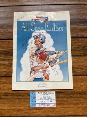 All Star FanFest Official Program The Baltimore Sun June 27, 1993 Autographed - Image 1 of 4