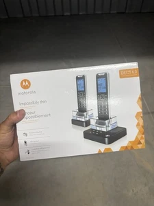 Teléfonos inalámbricos digitales Motorola imposiblemente delgados IT6 teléfono y base funcionando usados - Imagen 1 de 8