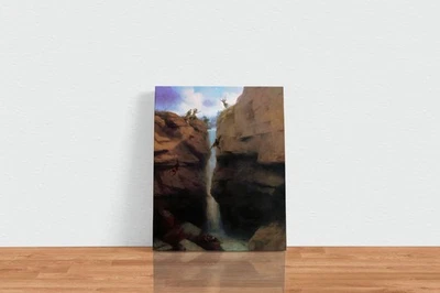 Skirmish shirvantsev with miryudami on Gunib    Canvas Wall Art Picture Print - Imagem 1 de 4