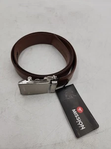 NEU Mission Gürtel Stahl & hellbraun 40 mm SMALL bis 32" - Bild 1 von 6