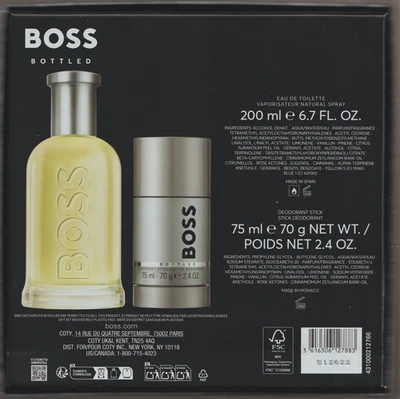 Hugo Boss Bottled 200ml Eau de Toilette EDT + 75ml Deo Stick SET  XXL NEU + OVP - Bild 1 von 2