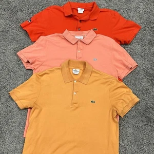 3X Camisa Polo Lacoste Para Hombre 4 Golf Informal (se Ajusta a Pequeña) Primavera Preppy - Imagen 1 de 18