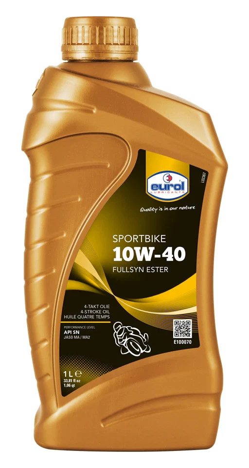 Eurol Volynthetic Motor Oil Sportbike 10W-40 für 4-Takt-Motorräde - Bild 1 von 1