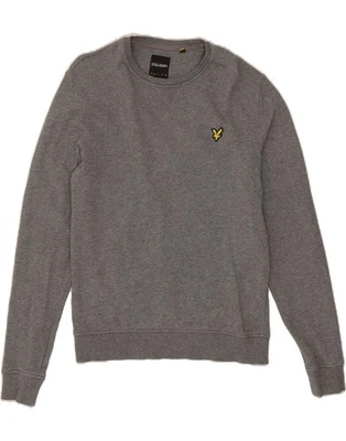 LYLE & SCOTT Hombres Sudadera Jersey Pequeña Gris Algodón IL09 Foto 1 de 3