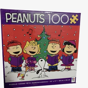 Peanuts Charlie Brown Jigsaw Puzzle Snoopy Christmas Choir 100 Piece 1661-11 New - Picture 1 of 5