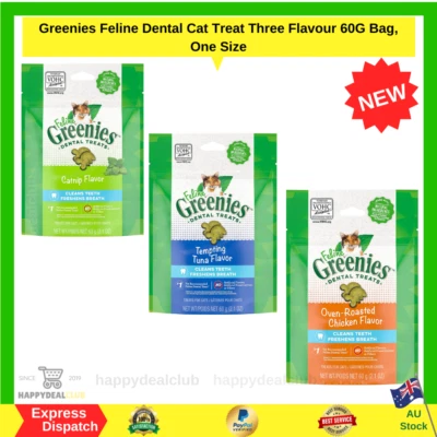 Greenies Feline Dental Cat Treat Three Flavour 60G Bag, One Size - image 1 of 4