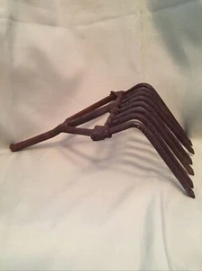 Antiker Vintage Bauernhof Garten Rechen selbstgemacht - Bild 1 von 5