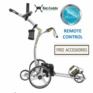 Silver BATCADDY X4R Adv XL Li Remote Electric Powered Golf Cart+FREE Accessories - Picture 1 of 10