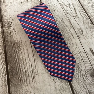 Corbata Dockers Para Hombres Azul Rojo Blanco Rayas RWB Poliéster Patriótico Clásico Negocios - Imagen 1 de 4