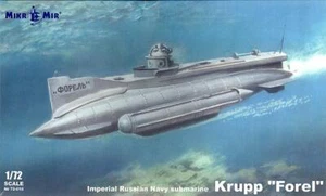 MikroMir Models 1/72 KRUPP "FOREL" Imperial Russian Navy Submarine - Picture 1 of 4