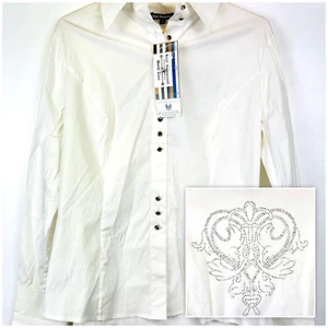 Royal Underground Long Sleeve Button Up White LARGE Vintage NWT $295 - Picture 1 of 11