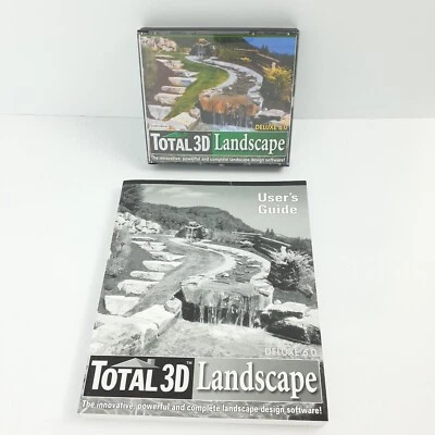 Total 3D Landscape Deluxe 6.0 software PC CD 3-Disc Set Guide 2003 Win XP/98 - Image 1 of 4
