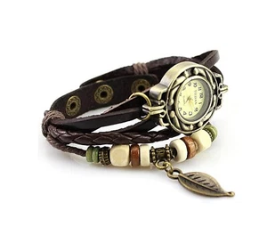 'TIEDAN' Yellow Dial Fashion Retro Catenary Bracelet Quartz Watch - NEW BATTERY - Picture 1 of 2