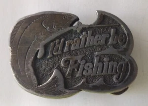 The Great American Buckle Co. 1978 Limited Edition Made In USA Fish Belt Buckle - Picture 1 of 4