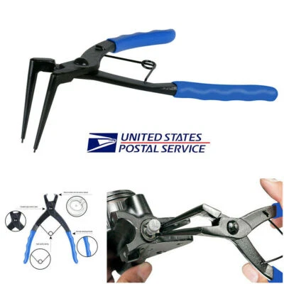 Alicate de anillo a presión Circlips removedor de anillo interno con herramienta de nariz larga para automóvil motocicleta Foto 1 de 4