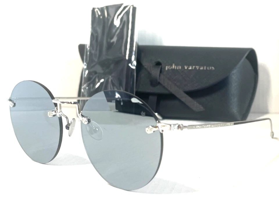 GAFAS DE SOL JOHN VARVATOS ARTESANALES V525 GUNMETAL/HUMO LENTES ESPEJADAS 51-20 ¡JAPÓN! Foto 1 de 4