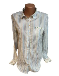 Camicia blusa donna Robert Friedman taglia M bianca multicolore - Foto 1 di 11