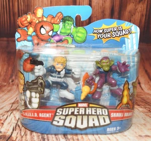 NEW 2008 SUPERHERO SQUAD:  S.H.I.E.L.D. AGENT AND SKRULL SOLDIER MARVEL SHIELD - Picture 1 of 19