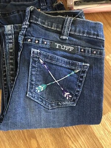 Girls Cowgirl Tuff Co. Pathmaker Purple Jeans Sz 13 EUC Rodeo Western CGT Arrow - Picture 1 of 7