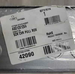 nVent Hoffman ASG12X12X4 Enclosure Junction Box - Silver / Metal / J-Box - Picture 1 of 2