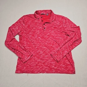 Michael Bastian Long Sleeve Red White Heathered Size Medium 100% Cotton READ DES - Picture 1 of 10