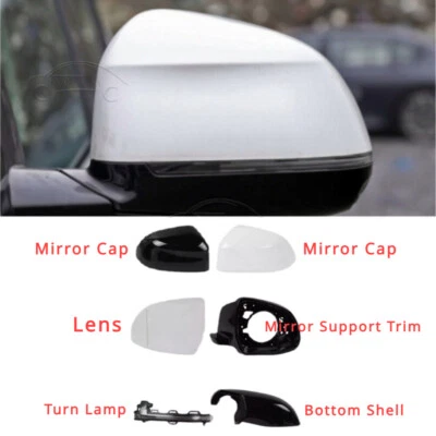 For BMW X5 F15 X6 F16 2014-2019 Side Mirror Cover Turn Lamp Lens Frame Foto 1 de 4