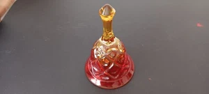 Campana in vetro a nido d'ape amberina vichinga vintage - Foto 1 di 2