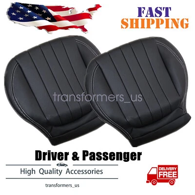 Cubierta de asiento inferior negra para conductor y pasajero Mercedes Benz E300 E350 2017-2020 Foto 1 de 4