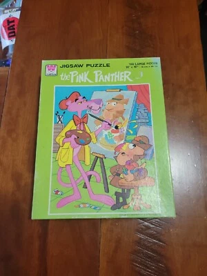 Vintage Whitman The Pink Panther 100 large pieces jigsaw puzzle 1976 Complete - Image 1 of 4