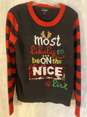 Suéter de Navidad Feo Bonito/Travieso de Joe Boxer Foto 1 de 4