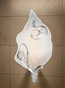 Wall Light Classic Metal And Glass - Silver - Picture 1 of 1