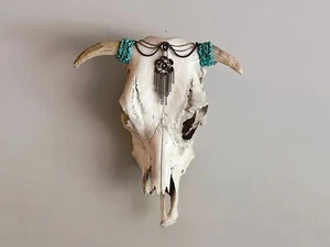 Vintage Bull Skull with Horns in Southwestern Style Jewelry | Cow Skull - Picture 1 of 10