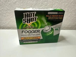 Hot Shot Fogger6 With Odor Neutralizer Insect Infestation 3 Pack Box ~NEW~ - Picture 1 of 4