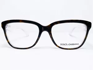 NEW Dolce & Gabbana DG3193 2795 Womens Havana/Crystal Eyeglasses Frames 54/17 - Picture 1 of 6