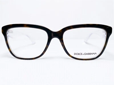 NUEVO Dolce & Gabbana DG3193 2795 Mujer Habana/Cristal Monturas de Gafas 54/17 Foto 1 de 4