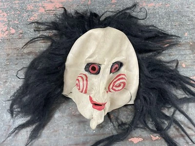 Licensed Don Post 2001 SAW Movie DELUXE ADULT LATEX SAW PUPPET MASK Jigsaw - Image 1 of 4