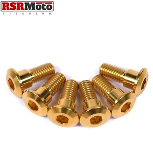 Suzuki Hayabusa GSX1300R B-King Titanium Rear Brake Disc Rotor Bolts, 2008-2020 - Picture 1 of 3