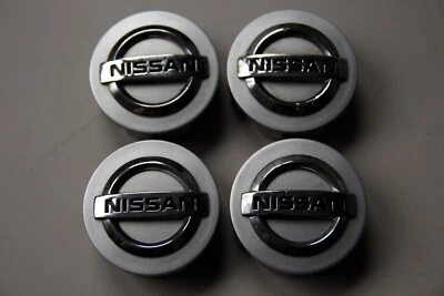 OE NISSAN Almera Primera 40342AV610 银色合金轮毂中心盖轮毂套件 — 第 1/4 张图片