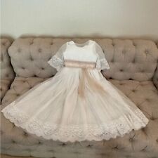 Marla Communion/Flower girl white Long/Maxi Dress Size 3-4T