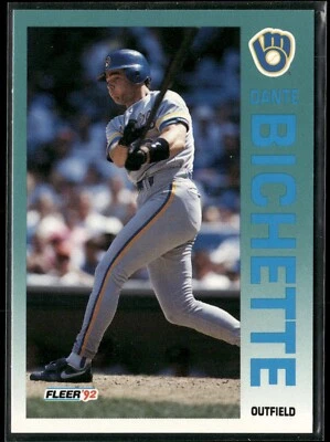 1992 Fleer - #173 Dante Bichette Brewers HOF - Image 1 of 2