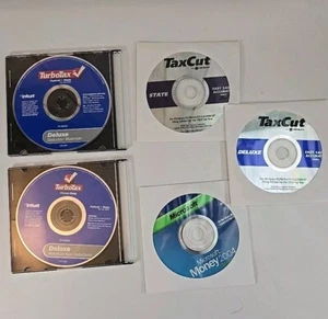 Older Tax Preparation Software - Lot of 4 - Years 2003 - 2006 - 2007 + MS Money - Picture 1 of 4