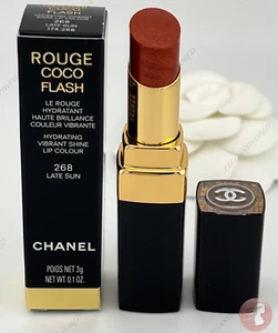 CHANEL Rouge Coco Flash Hydrating Shine Lip Colour #268 Late Sun New Summer 2025 - Picture 1 of 4
