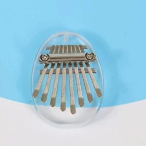 Mini instrumento musical portátil acrílico Kalimba pulgar piano 8 teclas - Imagen 1 de 7